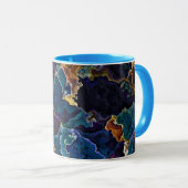 Huile Slick Café Mug (Devant droit)