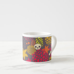 Huilen en bloemen. espresso kop