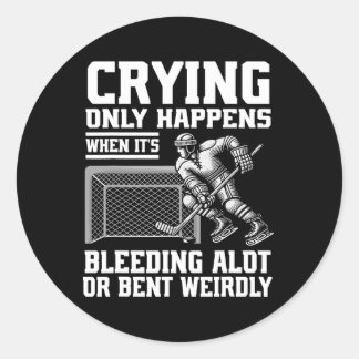 Huilen gebeurt alleen als het erg bloedt of Ben Ronde Sticker