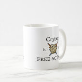 Huilen is een gratis actie Mok voor Dungeon Master (Voorkant rechts)