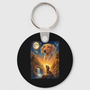 Huilen naar de maan meme dier hond dachshund sleutelhanger