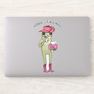 Huilen Om Fictieve Personages Schattige Droevige K Sticker