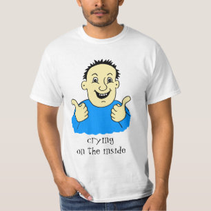 Huilen op de Inside Happy Man T-shirt