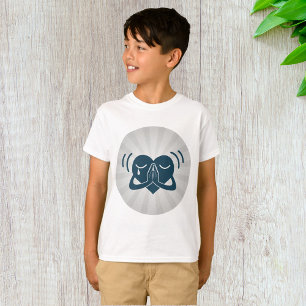 Huilend gebed Hart Minimaal Spiritueel T-shirt