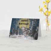 HUILEND GELUKKIGE VERJAARDAG KAART (Gele Bloem)