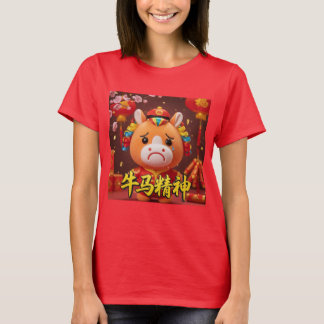 Huilend Paard: Lunar Nieuwjaar T-Shirt