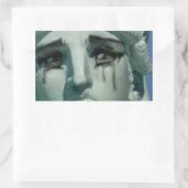 Huilend Vrijheidsbeeld Rechthoekige Sticker (Tas)