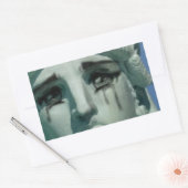 Huilend Vrijheidsbeeld Rechthoekige Sticker (Envelop)