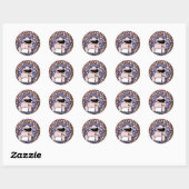Huilende baby ronde sticker (Vel)