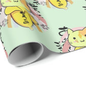 Huilende Banaan Kat Grappig Cadeaupapier (Rol Hoek)