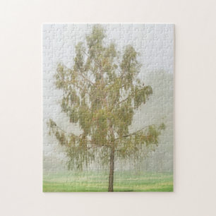 Huilende Boom in Mist Art Puzzel Legpuzzel