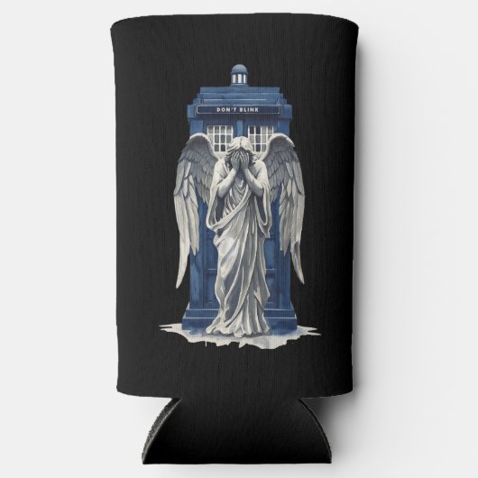 Huilende engel met blauwe politie box 1 (Voorkant)