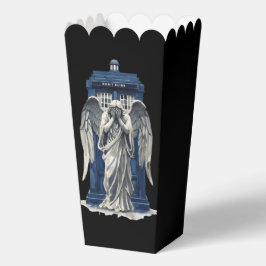 Huilende engel met blauwe politie box 1 bedankdoosjes