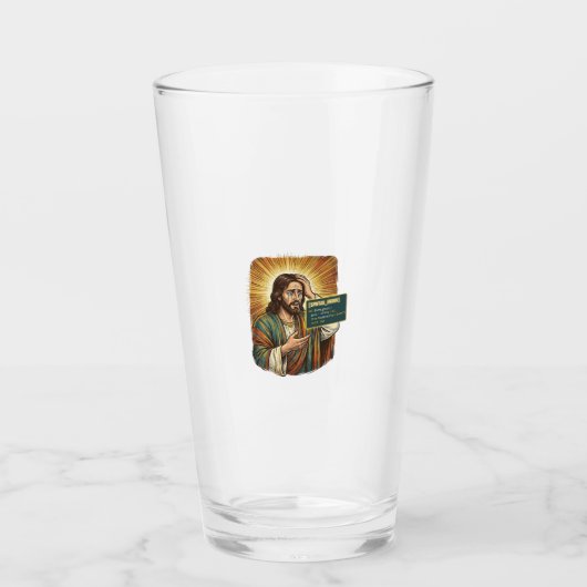 Huilende Jezus Syntaxisfout Codeur Programmeur Sof Glas (Voorkant)