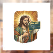 Huilende Jezus Syntaxisfout Codeur Programmeur Sof Raamsticker (Vel 2)