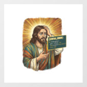 Huilende Jezus Syntaxisfout Codeur Programmeur Sof Raamsticker (Vel)