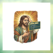 Huilende Jezus Syntaxisfout Codeur Programmeur Sof Raamsticker (Vel 3)