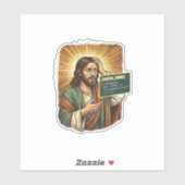 Huilende Jezus Syntaxisfout Codeur Programmeur Sof Sticker (Vel)