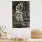 Huilende vrouw 1888 Vincent van Gogh Poster (Keuken)