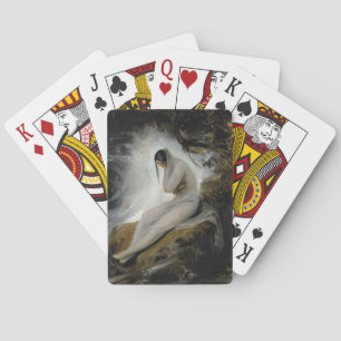 Huilende vrouw (door Horace Vernet) Pokerkaarten