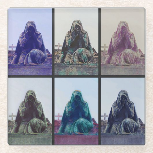 Huilende vrouwen Onderzetter (Voorkant)