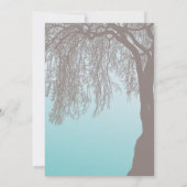 Huilende Willow Tree bruiloft Kaart (Achterkant)