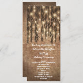 Huilende Willow Tree Vintage bruiloft programma's (Voorkant / Achterkant)