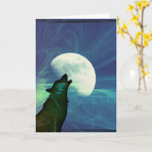 Huilende Wolf Kaart (Gele Bloem)