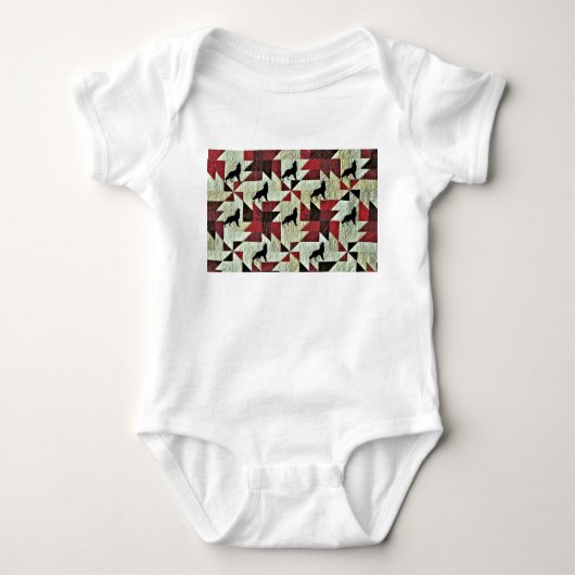 Huilende Wolf Quilt Romper (Voorkant)