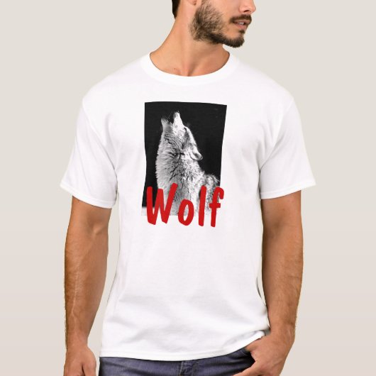 Huilende Wolf T-shirt (Voorkant)