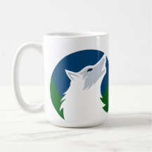 Huilende Wolf Volle Maan Design