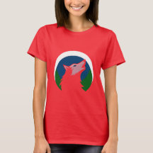 Huilende Wolf Volle Maan Design