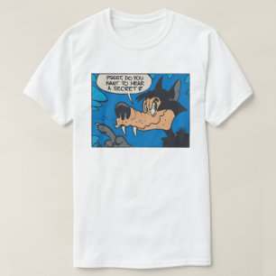 Huilende wolf zoals ik • Wil je een geheim weten? T-shirt