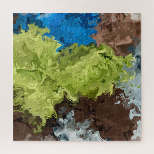 Huiles vertes, bleues et Brown Puzzle