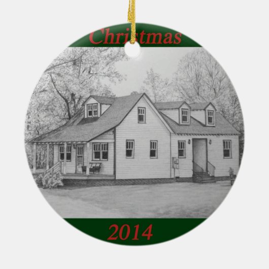 Huis 2014 keramisch ornament (Achterkant)