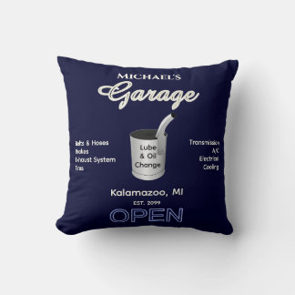 Huis Auto Monteur Garage Volledige Service Donker Kussen