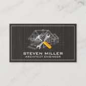 Huis Blauwdruk | Architect | Bouwgereedschap Visitekaartje (Voorkant)