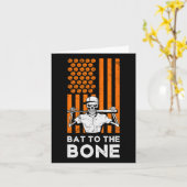 Huis Boog Shirt Griezelige Geest Rood Nacht Spooka Kaart (Gele Bloem)