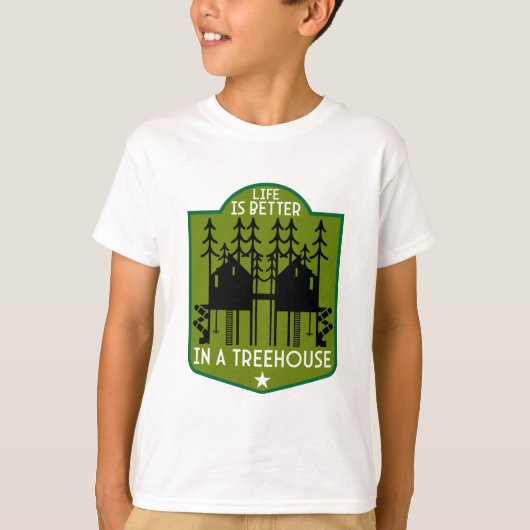 huis boomhut t-shirt (Voorkant)