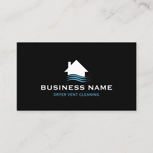 Huis & Breeze Logo Schoorsteen & Droger Vent Reini Visitekaartje (Voorkant)