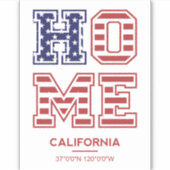Huis Californië Sticker (Voorkant)