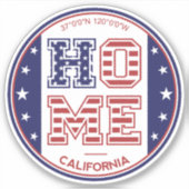 Huis Californië Sticker (Voorkant)