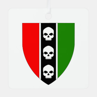 Huis drie schedels keramisch Ornament