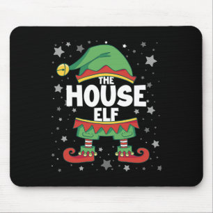 Huis Elf Bijpassende Familie Kostuum Elf Kerst Out Muismat