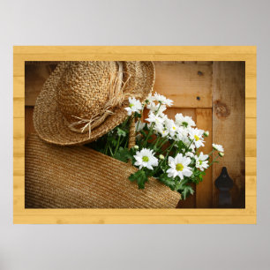 Huis en Bedrijfs Kunst Decor- Strohoeden Serie Poster