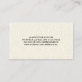 Huis en boom | Damaspatroon Visitekaartje (Achterkant)