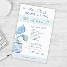 Huis en Pet Sitting Schattige Potten Plant