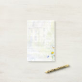 Huis en vijver post-it® notes (Op bureau)