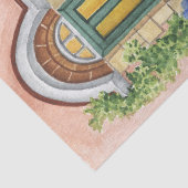 huis Entrance Blue Hydrangea Tissuepapier (Detail)