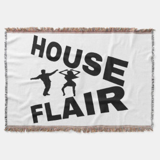HUIS FLAIR ZWARTE LETTERS RAINBOW BG DEKEN